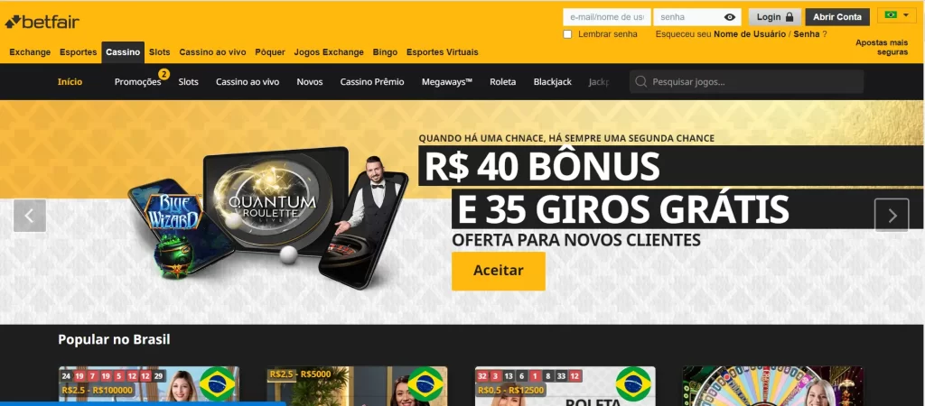 Betfair-cassino