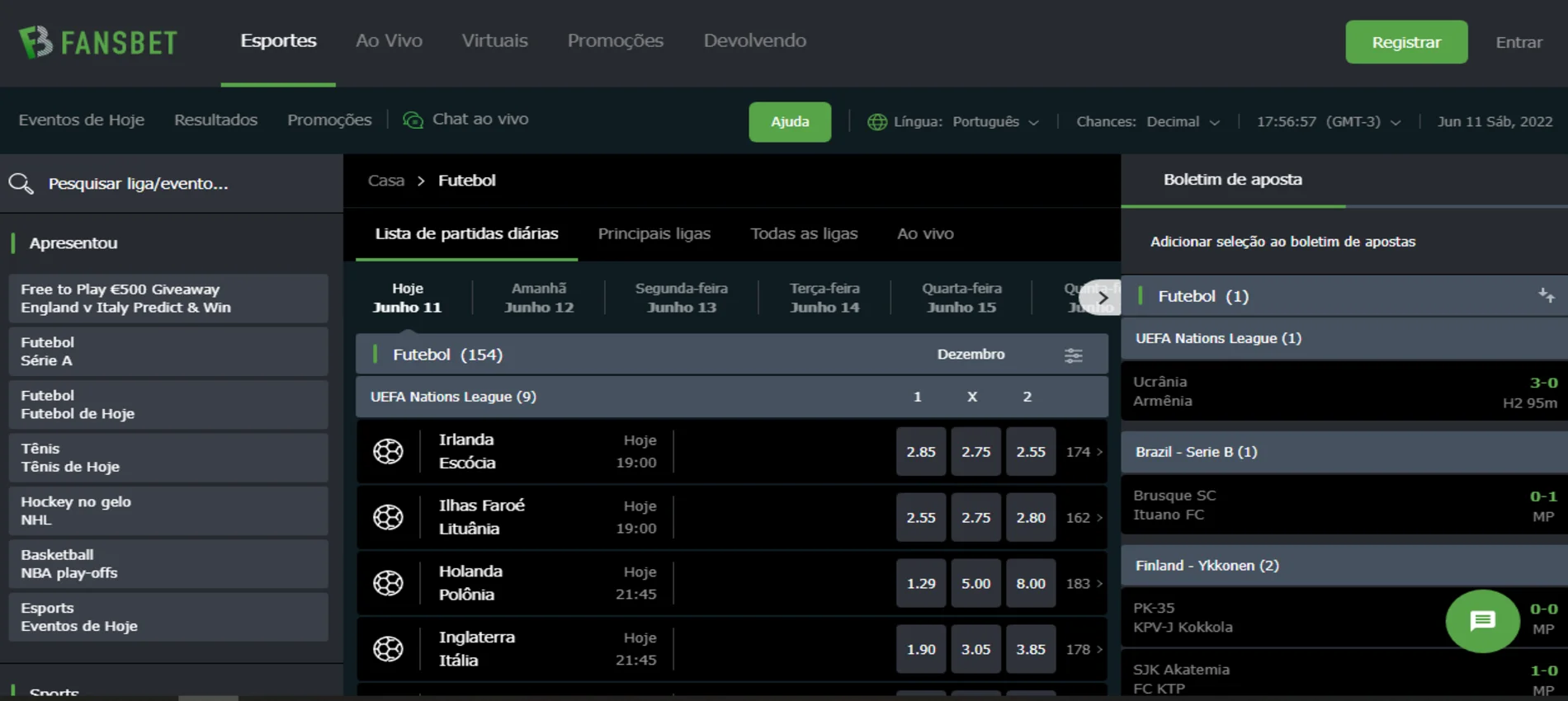 fansbet futebol