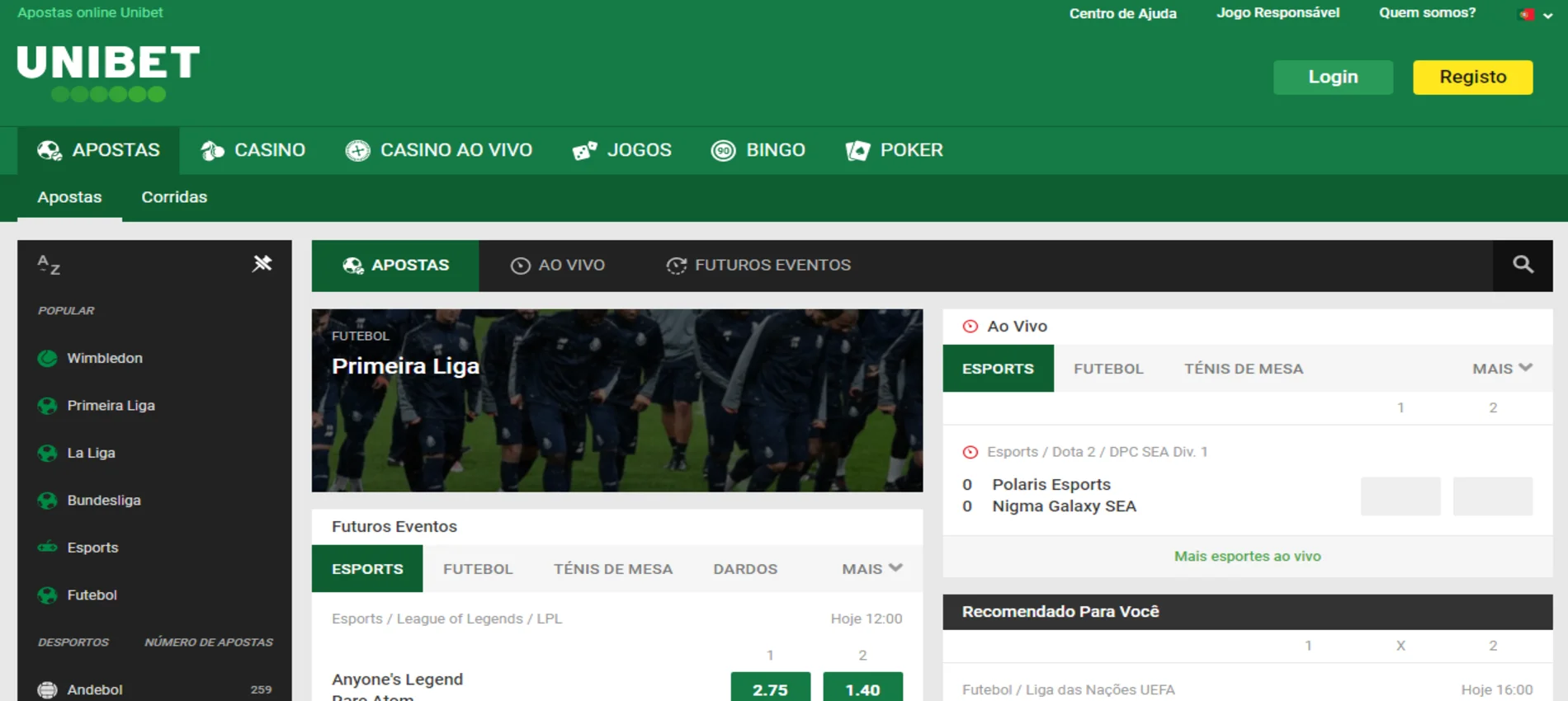 unibet apostas